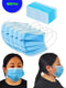 Bitybean Disposable Face Masks Disposable - 1,000 PCS - for Home & Office - Breathable & Comfortable Filter, Blue